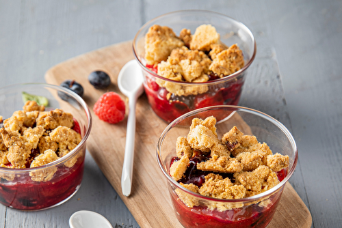 Crumble aux fruits rouges