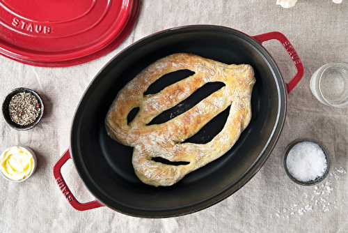 Fougasse provençale en cocotte