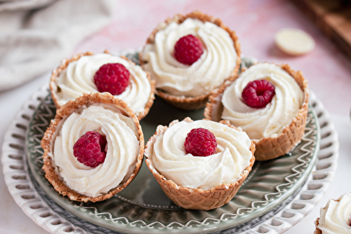 Mini cheesecakes au chocolat blanc