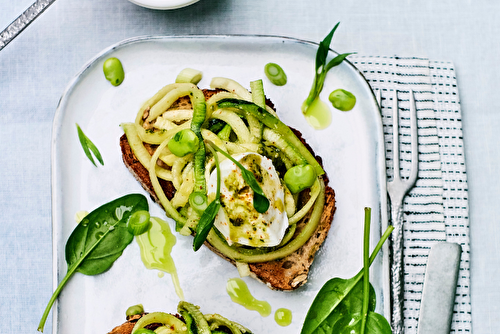 Bruschettas aux légumes printaniers