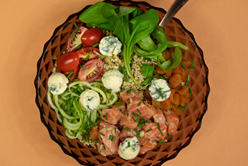 Buddha bowl à l’AOP Fourme d’Ambert