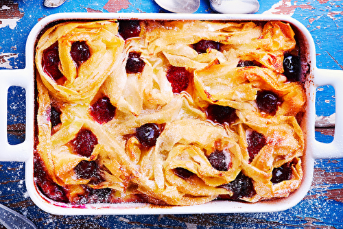 Crousti-fondant aux fruits rouges