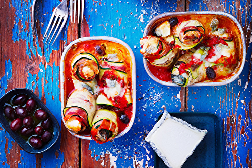 Petits gratins de courgettes au Valençay