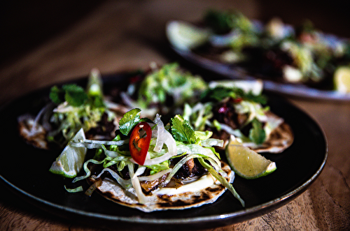 Tacos de bavette irlandaise