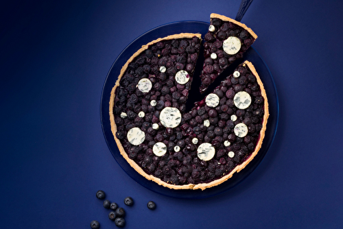 Tarte aux myrtilles à l’AOP Fourme d’Ambert