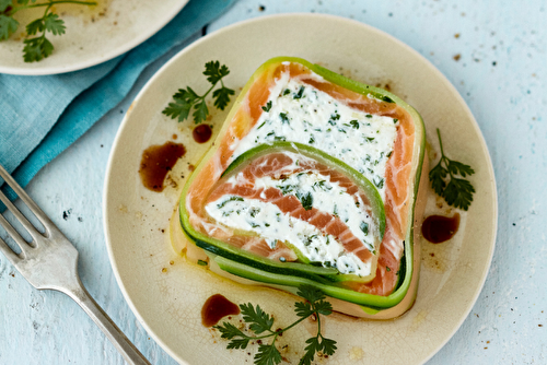 Terrine de saumon écossais Label Rouge aux courgettes et chèvre frais