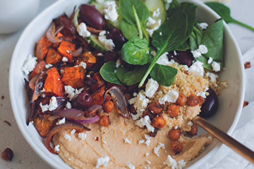 Bowl libanais aux quinoa et houmous