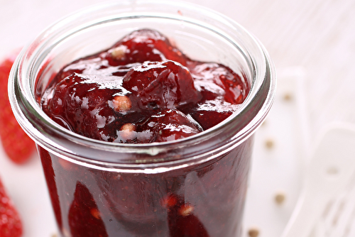 Confiture de fraise au poivre blanc