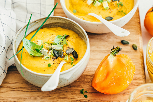 Gaspacho de tomates margold à la mangue