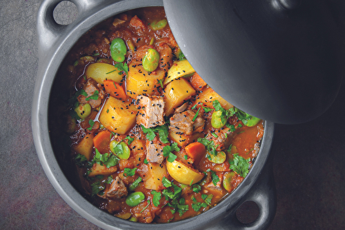 Tajine de thon au citron confit