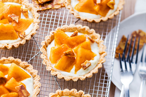 Tartelettes au melon et nougatine