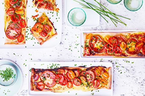 Tartes fines au yaourt et aux tomates