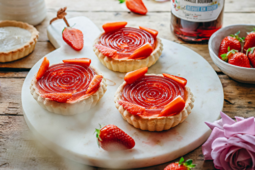 Tartes tourbillon de fraises