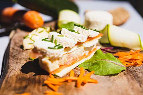 Terrine de courgettes au saumon et Crottin de Chavignol