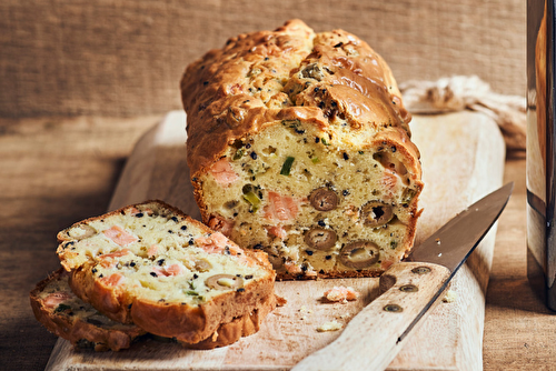 Cake au saumon et à l'huile de sésame toasté