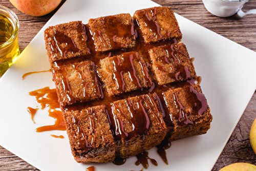 Gâteau pomme-caramel à l’huile d’olive de Nyons AOP