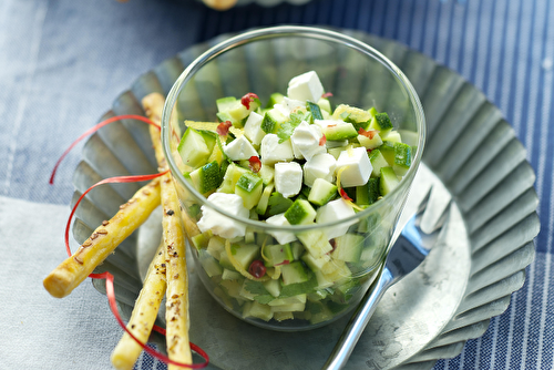 Tartare de courgettes au Caprice des Anges