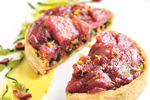 Tartelette de thon aux blettes et olives