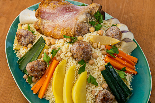 Couscous de jarret et boulettes de veau