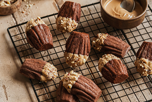 Madeleines choco-noisettes à la Nocciolata Bianca