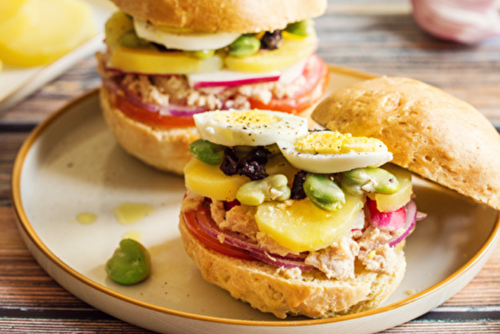 Pan bagnat aux pommes de terre