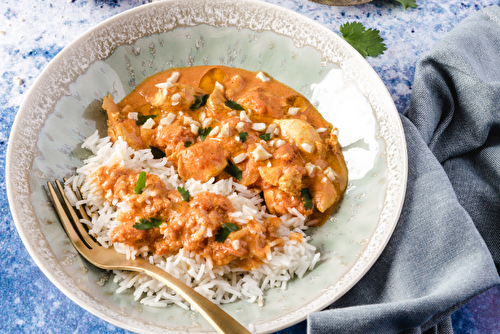 Poulet tikka massala à l’huile d’olive de Nice AOP