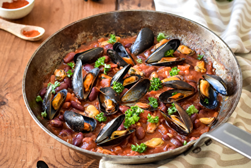 Chili aux moules et au paprika fumé