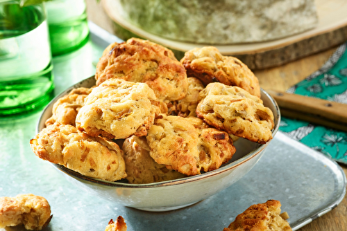 Cookies à la Tomme de Savoie, graines et aux oignons confits