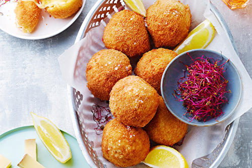 Croquettes de risotto aux artichauts et comté