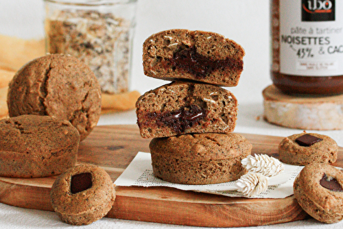 Muffins au cœur de pâte à tartiner Noisette & Cacao