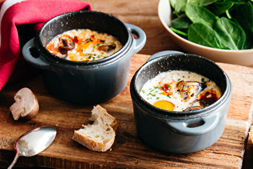 Oeufs cocotte aux sardines sans arêtes sauce tomate