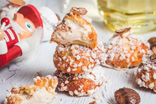 Chouquettes fourrées à la crème de marrons