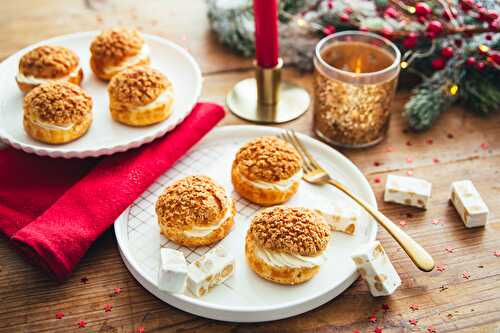 Choux à la crème de nougat