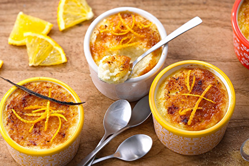 Floraline façon crème brûlée à l’orange