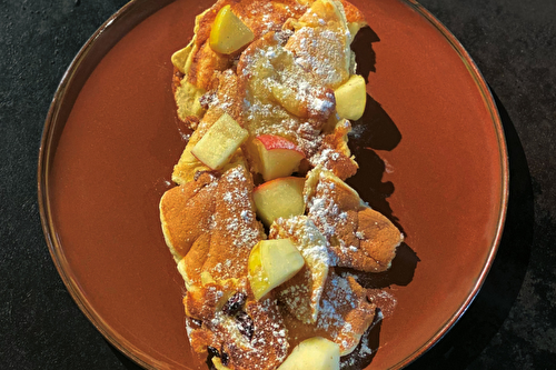 Kaiserschmarrn autrichien au brasero plancha