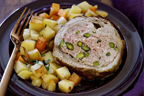 Roulé de veau aux pistaches