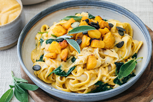 Tagliatelles à la crème de courge