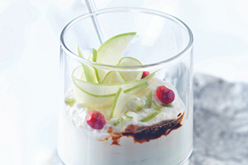 Verrine tartare de chèvre