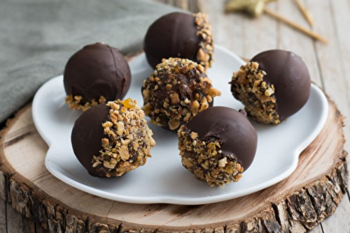 Bonbons de foie gras au chocolat