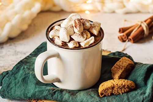 Chocolat chaud gourmand A Bicyclette