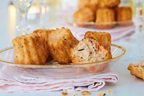 Mini-cannelés au saumon