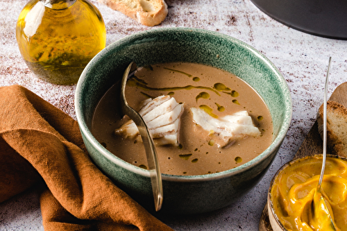 Soupe de poisson à l’huile d’olive de Haute Provence AOP