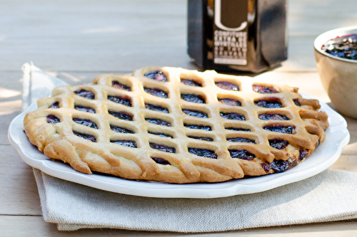 Tarte de montagne à la confiture de myrtille au thym sauvage du Domaine de Leos