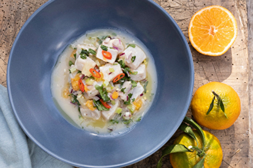 Ceviche de poisson blanc aux agrumes, la recette de Mauro Colagreco