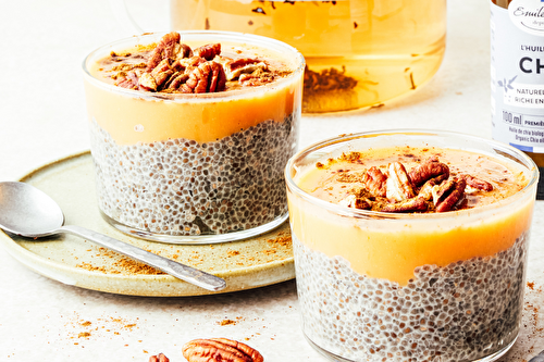 Chia pudding au caramel de potiron