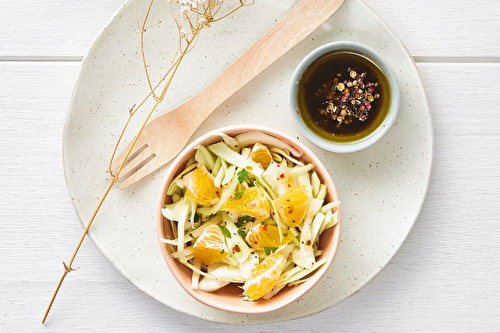 Coleslaw de chou blanc et clémentines de Corse IGP