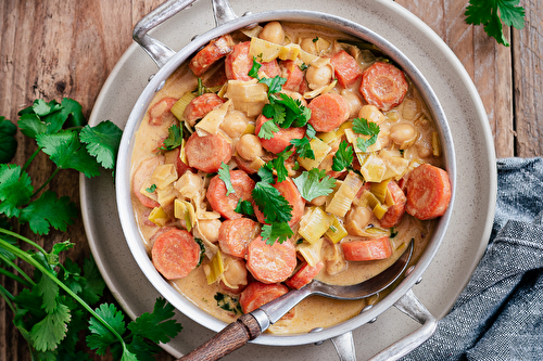 Curry de carottes de la Baie du Mont Saint-Michel et poireaux de Normandie