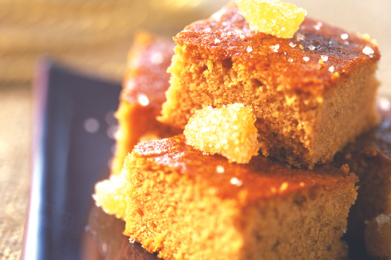 Gâteau au gingembre et au miel