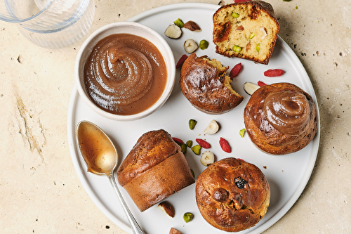 Muffins à la farine de quinoa et aux baies de goji