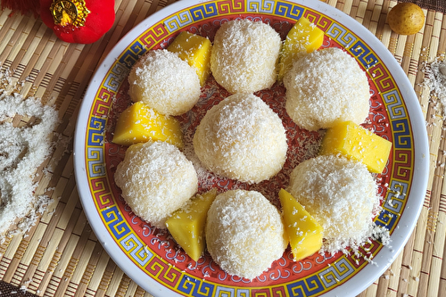 Perles de coco à la mangue